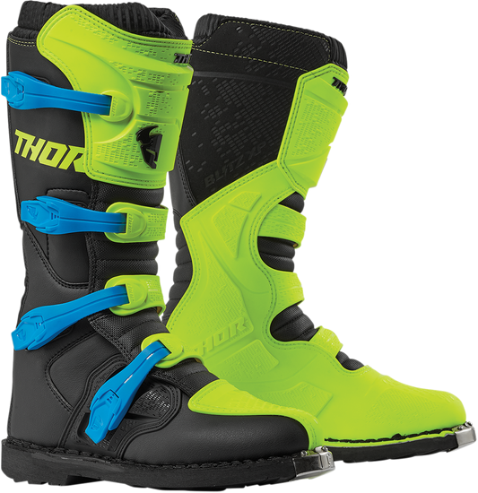 THOR Blitz XP Boots - Fluorescent Acid/Black - Size 15 3410-2199