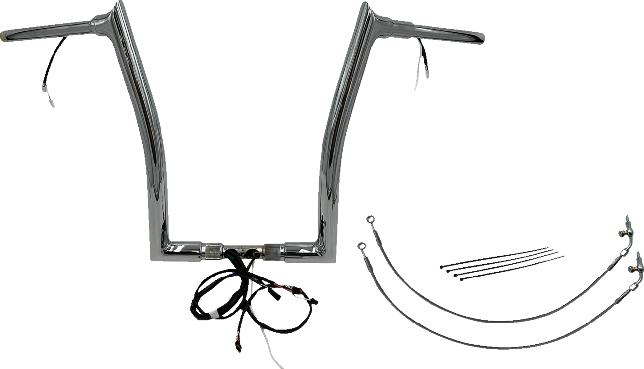 FAT BAGGERS INC. Handlebar Kit - Pointed Top - 16" - Chrome 802316