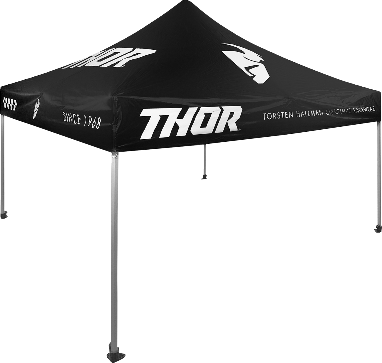 THOR Track Canopy - 10' x 10' - Black/White 4030-0065