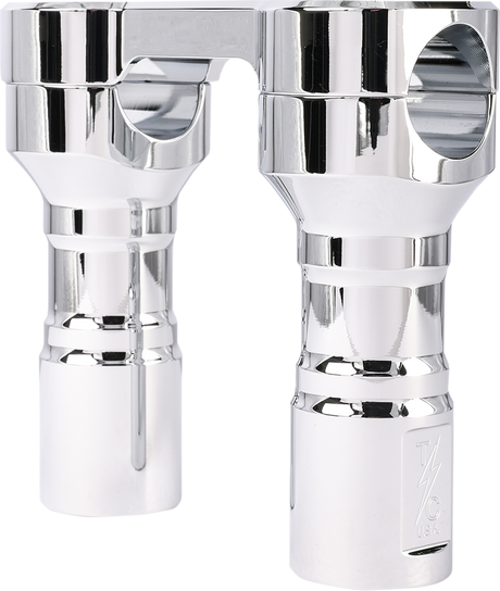 THRASHIN SUPPLY CO. Risers - Hole Shot - 4" - Chrome TSC-4100-3