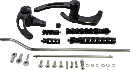 ACCUTRONIX Forward Control - Black - Slotted FC102-SSAKB