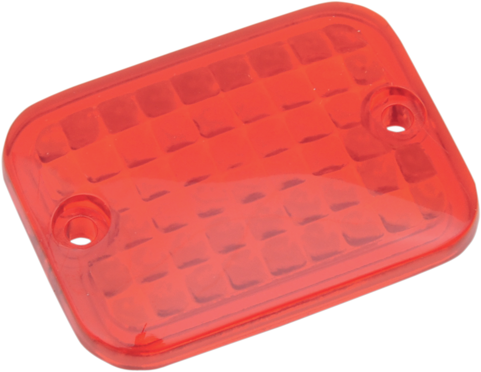 DRAG SPECIALTIES Mini lente rectangular de repuesto - Rojo 165178 