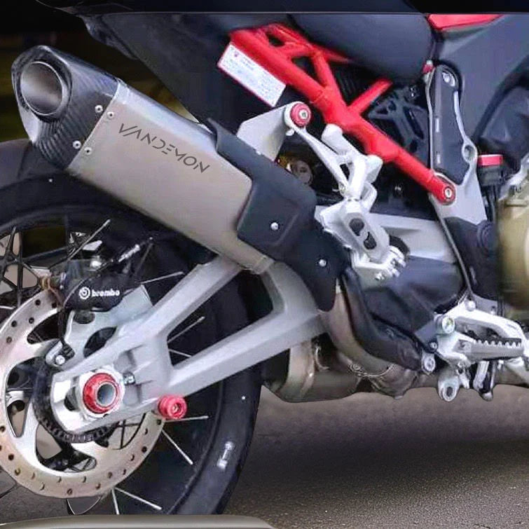 Vandemon Ducati Multistrada V4 Bimodal Stealth Titanium Slip-On Exhaust  DUCV4MTSTIMUFWVA