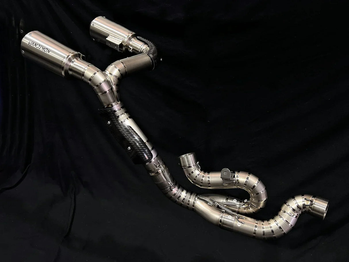 Vandemon  Ducati Panigale & Streetfighter V4 Titanium High Mount 3/4 Slip-On 2023-2024  DUCV4SFTIMUFHMB VA-35