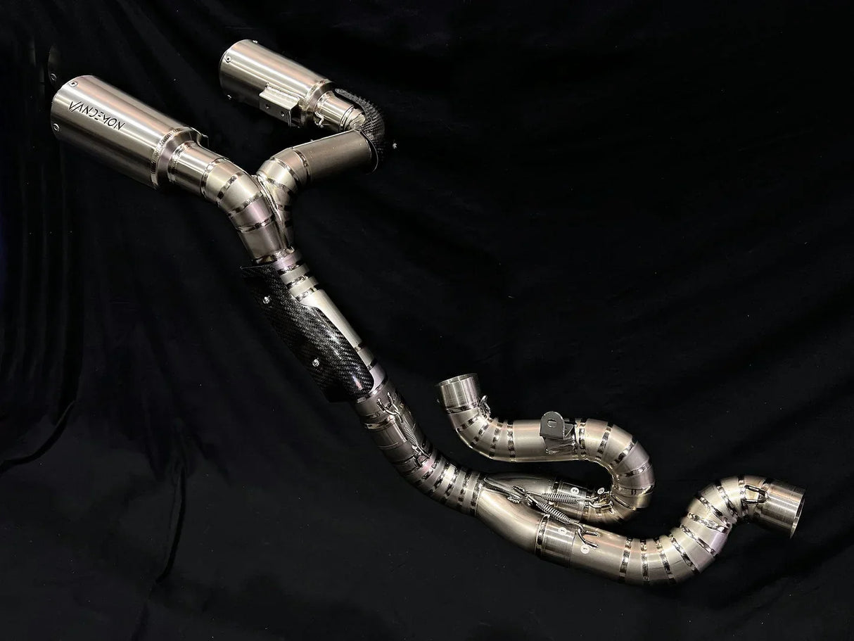 Vandemon  Ducati Panigale & Streetfighter V4 Titanium High Mount 3/4 Slip-On 2022-2024  DUCV4SFTIMUFHMB VA-35