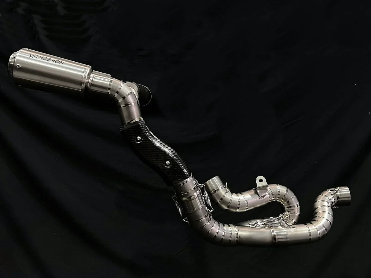 Vandemon  Ducati Panigale & Streetfighter V4 Titanium High Mount 3/4 Slip-On 2023-2024  DUCV4SFTIMUFHMB VA-35