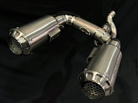Vandemon  Ducati Panigale & Streetfighter V4 Titanium High Mount 3/4 Slip-On 2022-2024  DUCV4SFTIMUFHMB VA-35