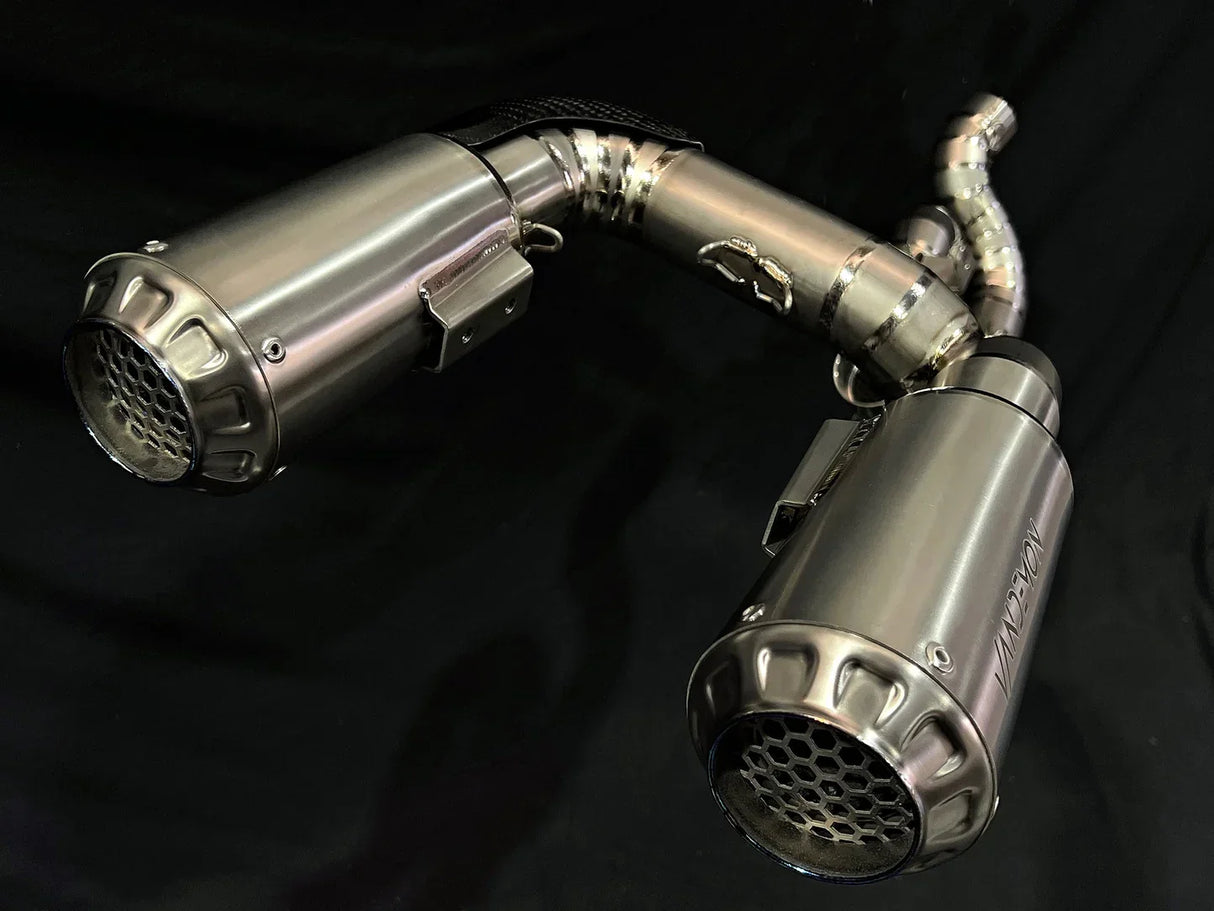 Vandemon Ducati Panigale & Streetfighter V4 Titanium High Mount 3/4 Slip-On 2018-21 DUCV4SFTIMUFHMA VA-120