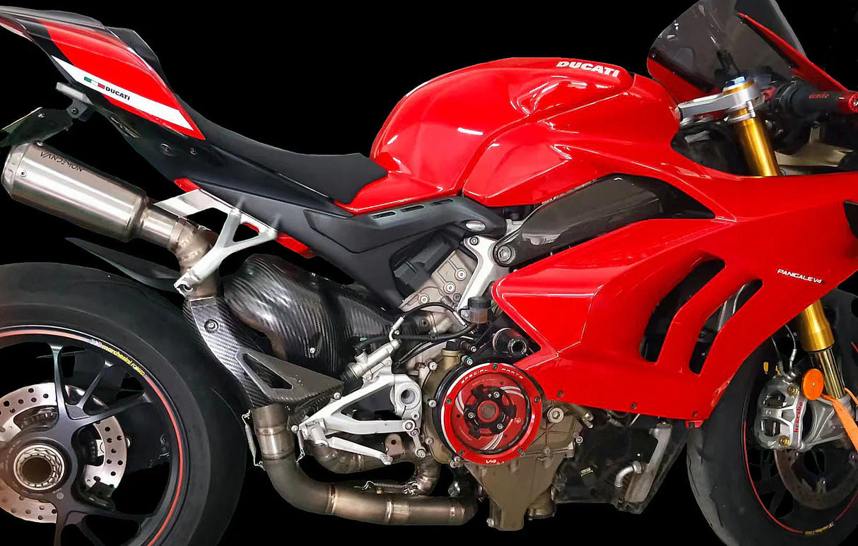 Vandemon  Ducati Panigale & Streetfighter V4 Titanium High Mount 3/4 Slip-On 2023-2024  DUCV4SFTIMUFHMB VA-35