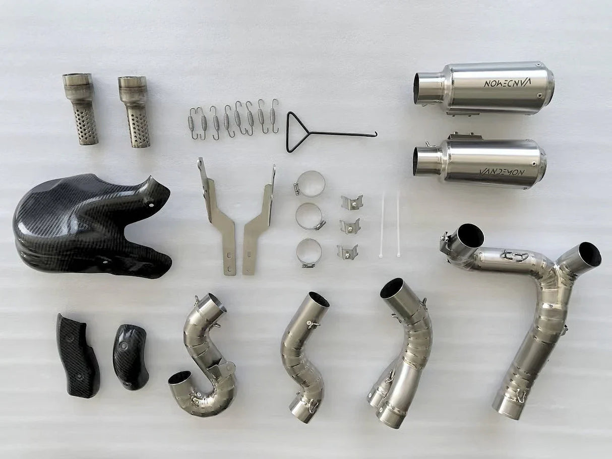 Vandemon  Ducati Panigale & Streetfighter V4 Titanium High Mount 3/4 Slip-On 2023-2024  DUCV4SFTIMUFHMB VA-35