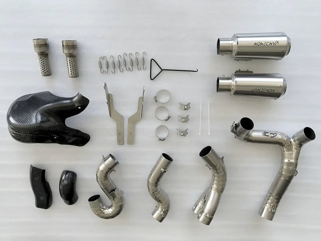 Vandemon Ducati Panigale & Streetfighter V4 Titanium High Mount 3/4 Slip-On 2018-22 DUCV4SFTIMUFHMA VA-120