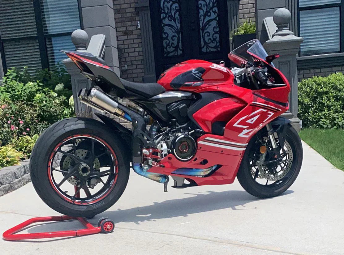 Vandemon Ducati Panigale/ Streetfighter V2 955 Full Titanium High Mount Exhaust System 2019-24 DUCV2TIEXHSMESA VA-125