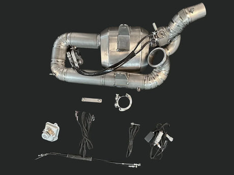 Vandemon  Ducati V2 Panigale & Bayliss Edition Titanium Stealth Slip-On Bimodal Muffler  DUCV2TIEXLINKWVA VA-43