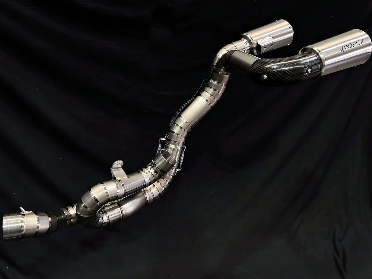 Vandemon  Ducati Panigale & Streetfighter V4 Titanium High Mount 3/4 Slip-On 2023-2024  DUCV4SFTIMUFHMB VA-35