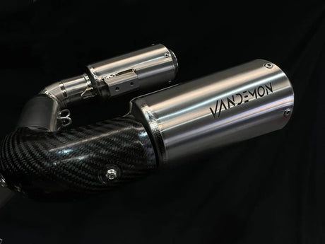 Vandemon Ducati Panigale & Streetfighter V4 Titanium High Mount 3/4 Slip-On 2018-21 DUCV4SFTIMUFHMA VA-120