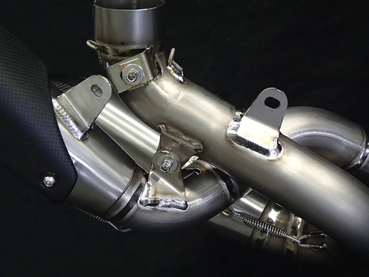 Vandemon  Ducati Panigale & Streetfighter V4S/V4R Vandemon All Titanium Slip-On 2018-24 DUCV4SFTIMUFLMB VA-3