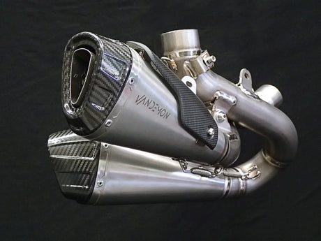Vandemon  Ducati Panigale & Streetfighter V4S/V4R Vandemon All Titanium Slip-On 2018-24 DUCV4SFTIMUFLMB VA-3