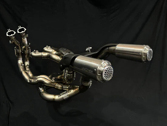 Vandemon Ducati Panigale V4,V4S,V4R & Streetfighter V4 2018-24 Titanium High Mount Exhaust System  DUCV4PANHMEXHMESA VA-124