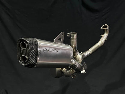 Vandemon Ducati Multistrada V2 950 Bimodal Stealth Titanium Exhaust System DUCV2MTSTIEXHWVA