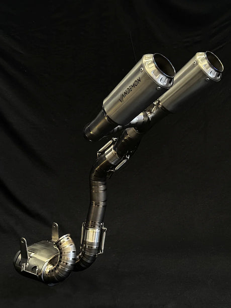 Vandemon Ducati Panigale/ Streetfighter V2 High Mount Titanium Slip-On Mufflers DUCV2TIMESMUFHMA VA-126
