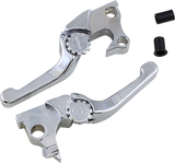 POWERSTANDS RACING Lever Set - Anthem - Shorty - Chrome 12-01655-20