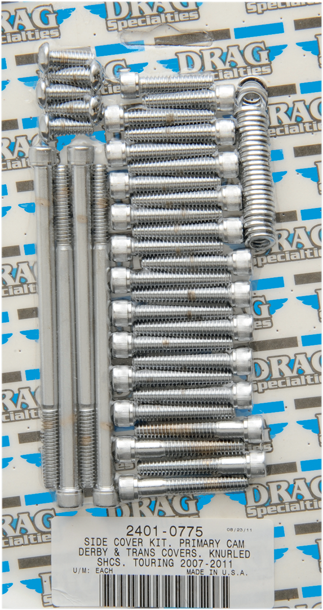 DRAG SPECIALTIES Knurled Transmission Bolt Kit - Touring MK696