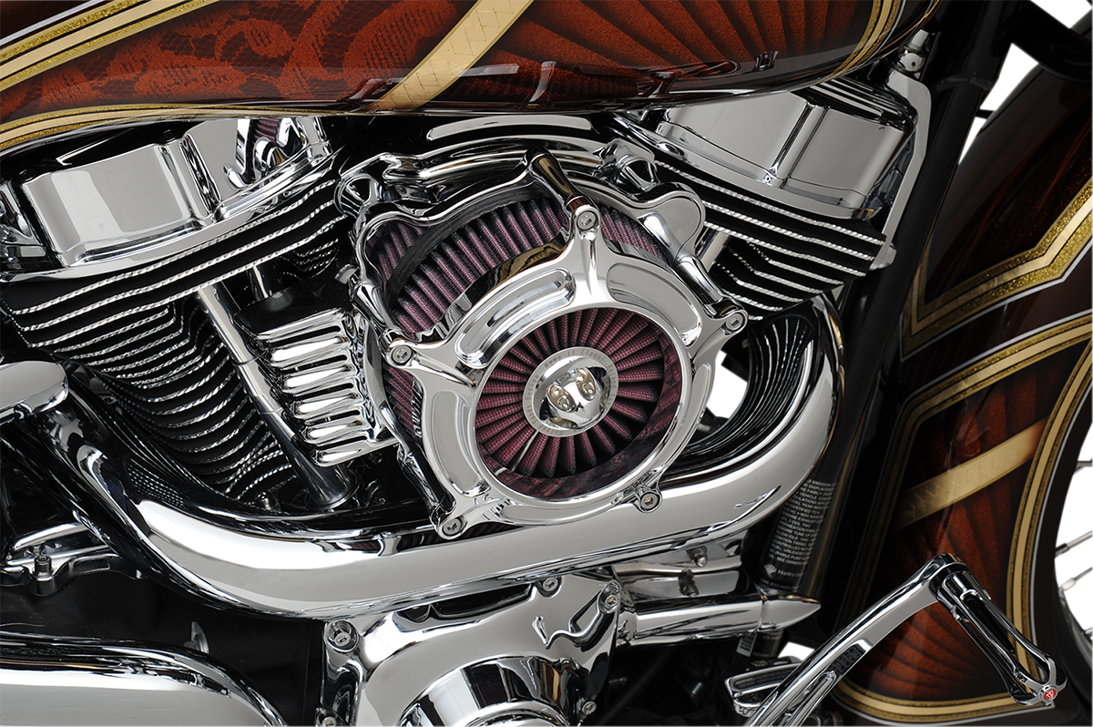 RSD Turbine Air Cleaner - Chrome - Throttle By Wire 0206-2038-CH