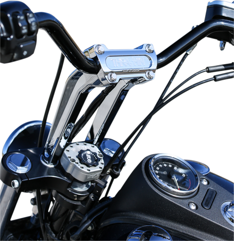THRASHIN SUPPLY CO. Risers - Pull Back - 9-1/2" - Chrome TSC-9525-3