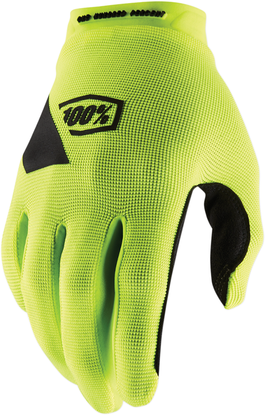 100% Ridecamp Gloves - Fluo Yellow - XL 10011-00013