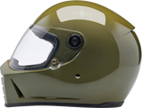 BILTWELL Lane Splitter Helmet - Gloss Olive Green - XS 1004-154-501