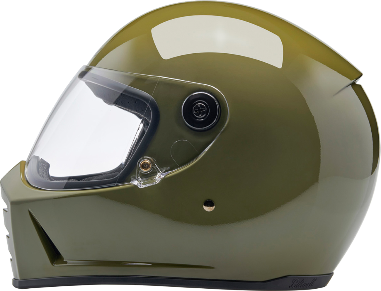 BILTWELL Lane Splitter Helmet - Gloss Olive Green - XL 1004-154-505