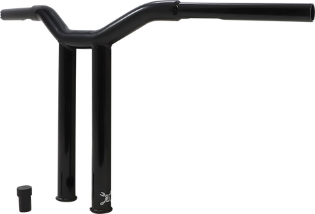 BURLY BRAND Handlebar - Dominator - Straight - 12" - Black B12-6072B
