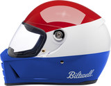 BILTWELL Lane Splitter Helmet - Gloss Podium Red/White/Blue - 2XL 1004-549-106