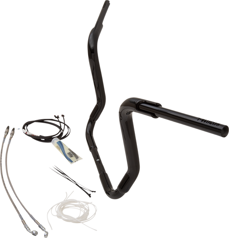 FAT BAGGERS INC. Handlebar Kit - Rounded Top - 14" - Black 809514-B