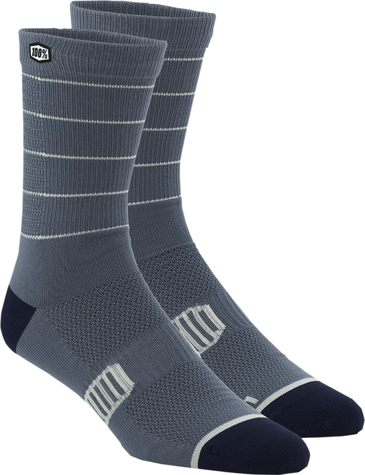 100% Advocate Socks - Slate/Navy - Small/Medium 24017-458-17