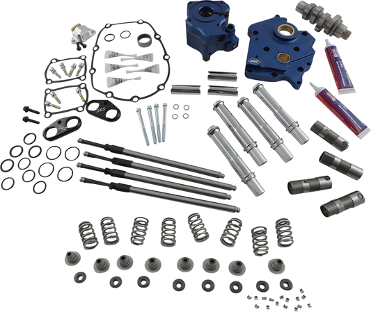 S&S CYCLE Cam Chest Kit with Plate M8 - Chain Drive - Oil Cooled - 540 Cam - Chrome Pushrods 310-1118A