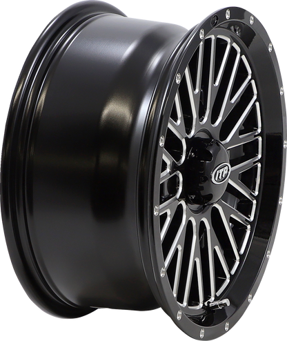 ITP Wheel - Momentum - Front/Rear - Black/Milled - 15x7 - 4/156 - 5+2 (+30 mm) 1522741731B