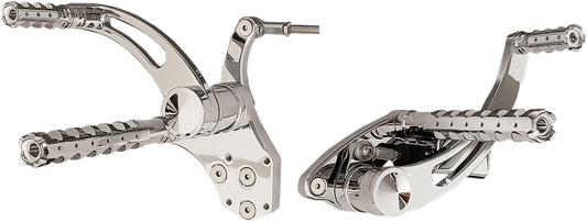 ACCUTRONIX Forward Control - Chrome - Slotted FC103-SSAKC