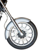 RUSS WERNIMONT DESIGNS Dyna Front Fender - For 90/90-19" Wheel - 4.3/4" W - 34-3/4" L RWD-50170