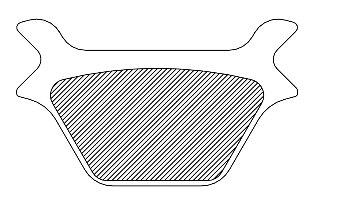 DRAG SPECIALTIES Pastillas de freno orgánicas - Harley-Davidson FAD200 