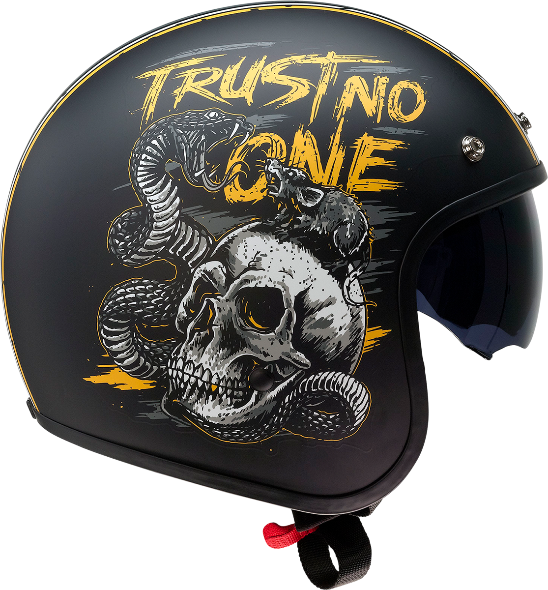 Z1R Saturn Helmet - Trust No One - Black/Yellow - Small 0104-2853