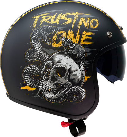 Z1R Saturn Helmet - Trust No One - Black/Yellow - Large 0104-2855