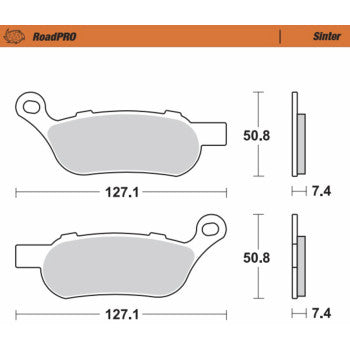 MOTO-MASTER Sintered Brake Pads 412102-PU