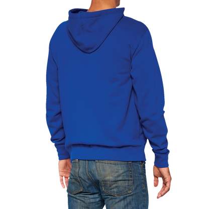 100% Official Fleece Zip-Up Hoodie - Royal - XL 20032-00023