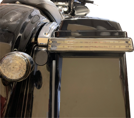 CUSTOM DYNAMICS Saddlebag LED Lights - Sequential - Chrome/Smoke PB-SBSEQ-BCM-CS