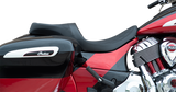 DRAG SPECIALTIES Asiento Touring de perfil bajo - Doble diamante con costuras negras - '14-'22 Indian 0810-2258 