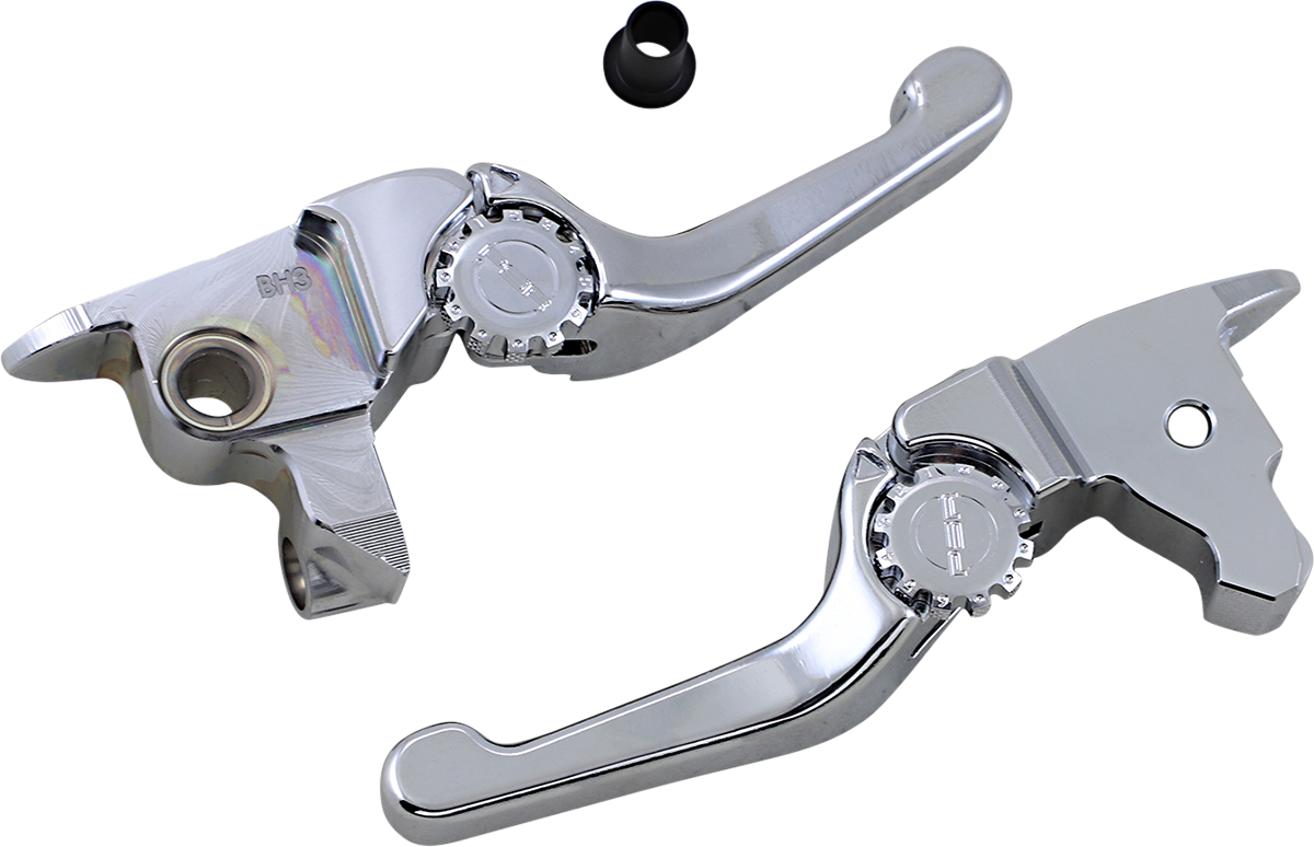 POWERSTANDS RACING Lever Set - Anthem - Shorty - Chrome 12-01658-20