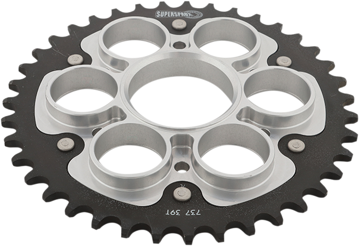 SUPERSPROX Stealth Rear Sprocket - 39 Tooth - Silver - Ducati RST-737-39-SLV