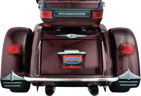 KURYAKYN Rear Mud Flaps - Chrome/Black 7220