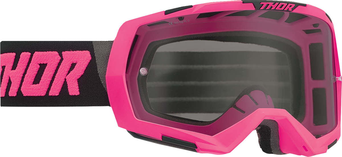 THOR Regiment Goggles - Flo Pink/Black - Smoke 2601-2803